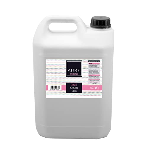 Aure Champú para Mascotas - Champú para Perros - para Raza Yorkshire - Desenreda y Aporta Suavidad - Fortalece y Aporta Brillo - Fácil y Sencillo de Aplicar - 5 litros Cover