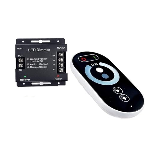 Variateur monochrome tactile à 6 touches pour bande lumineuse LED