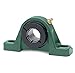 DODGE - P2B-DLAH-115, Two-Bolt Pillow Block, Non-Expansion, Cast Iron, 1.9375 in Bore Dia.