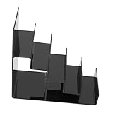 DIYEAH Mehrschichtiges Stabiles Acryl Wallet Display Regal Trapezförmiger Aufsteller mit Vielseitig für Portemonnaies Schmuck und Brieftaschen Elegantes Deko regal für Laden und Zuhause