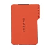 Cole Haan Men's Zerogrand Rubberized Leather Card Case Wallet, Orange, One Size
