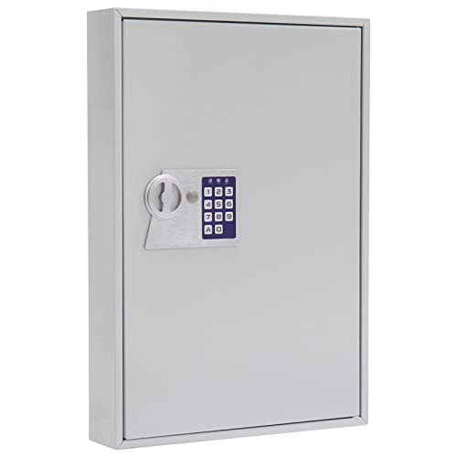 Preisvergleich Produktbild Profirst Schlüsselschrank Elea 50 mit Elektronikschloss, Lichtgrau, 50 Schlüsselanhänger gratis, Befestigungsmaterial inklusive
