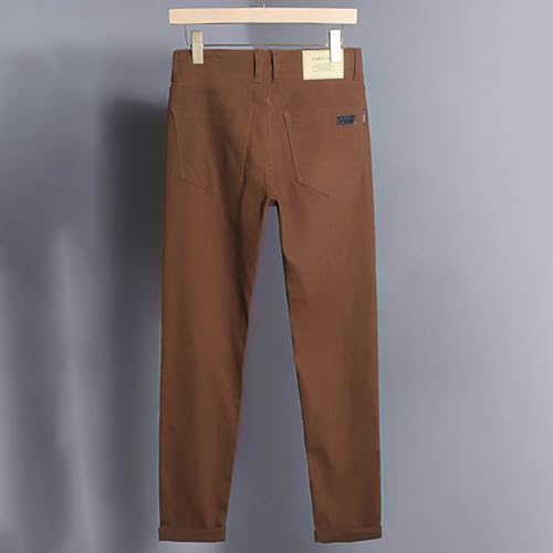 Jean denim extensible homme vêtement décontracté coupe droite confortable - 2