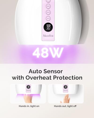 Image of MelodySusie P‑Plus30B UV Nail Lamp for Gels with 3 Timer Smart Sensor