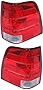 Evan-Fischer Tail Light Lens and Housing Compatible with 2003-2006 Ford Expedition Set of 2 Passenger and Driver Side
