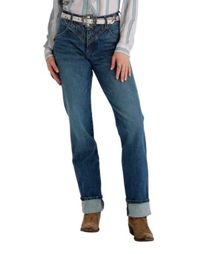 Western Jeans Womens Quinn Relaxed Dark Wash CB75054001