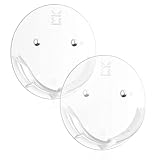 Shower Curtain Rod Holders for Wall – Adhesive Bathroom Tension Rod Retainer with Deeper Bracket Inc
