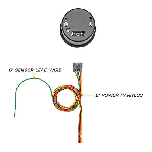 Glowshift 10 Color Digital 140 Mph Speedometer Gauge Kit - Multi-Color Led Display - Tinted Lens - 2-1/16" (52Mm) #TOP1