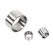 Produktbild 2 Stück Stahllager Wellenhülse Buchseninnendurchmesser 16.12mm, Außendurchmesser 22mm, Länge 24mm Lager BOHRBUCHSEN Achshülse Ring, 16.12x22x24mm