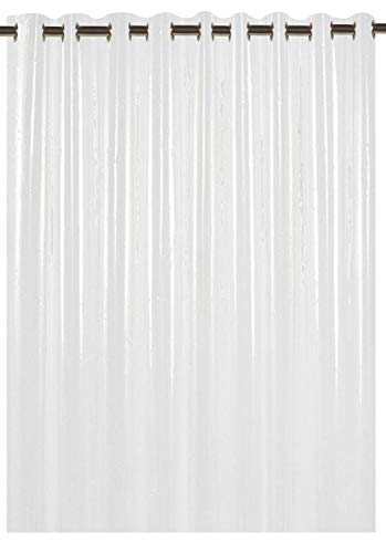 Image of Kuber Industries 30 MM PVC AC Curtain|100% Water Proof Transparent Curtain|Eyelet Rings & Quick Water Release|Size 9 Feet