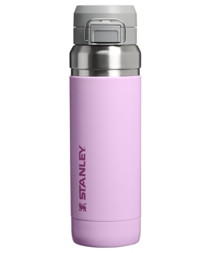 Image of STANLEY Quick Flip GO Water Bottle 36 oz | Push Button Lid | Leakproof and Packable for Travel and Sports | Insulated Stainless Steel | BPA-Free | Soft Orchid