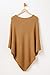Fishers Finery Women's 100% Cashmere Knit Poncho (Tan, One Size)