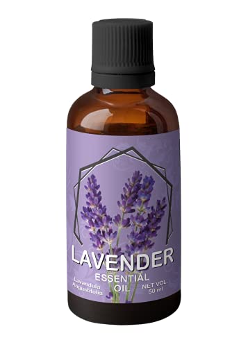 Image of Heilen Biopharm Lavender Essential Oil,For Radiant Skin & Antidepressant (Lavendula Angustifolia) - 50 mL Bottle Pack of 1