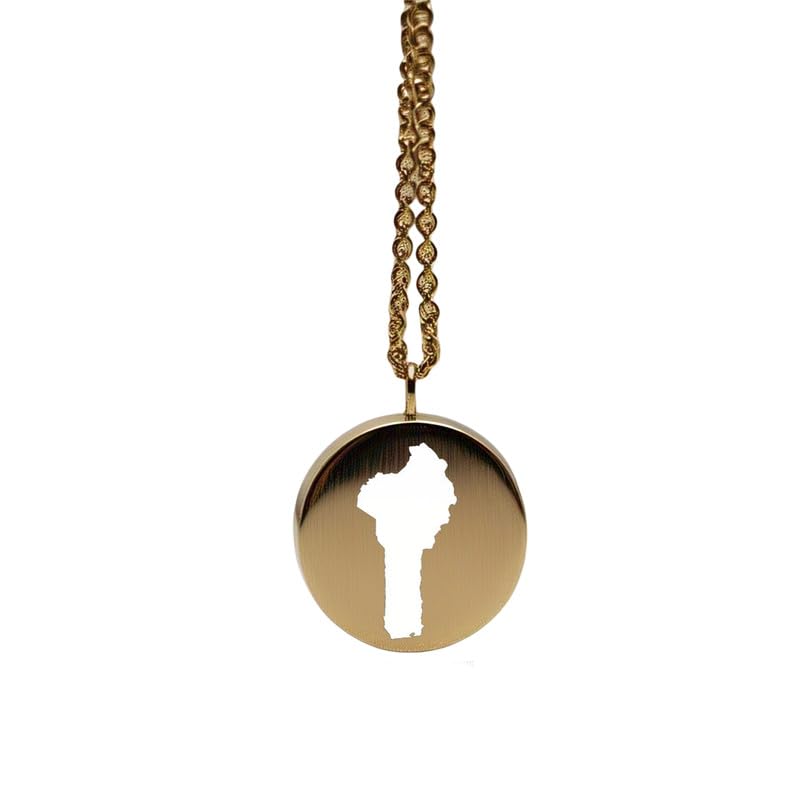 Pendentif carte du Bénin breloque Terre cadeau symbolique