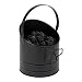 Mind Reader ASHBUCK-BLK Large Fire Place Ash Bucket, Pellet Bucket, Black