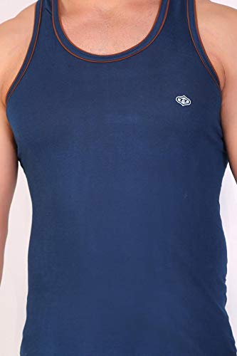 Image of T T Men Solid Caption Dyed Vest Pack of 3