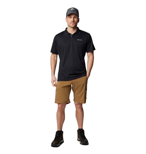 Columbia Mens Utilizer Short Sleeve Polo, Black, X-Large - image 4