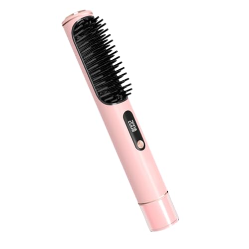 Cepillo alisador de cabello inalámbrico con control de temperatura miniatura 1