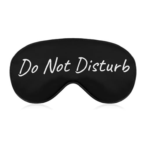 Image of Velumair Do Not Disturb Eye Masks for Sleep Adjustable Funny Sleep Mask Soft Blackout Sleeping Eye Mask for Men Women Full Night's Sleep