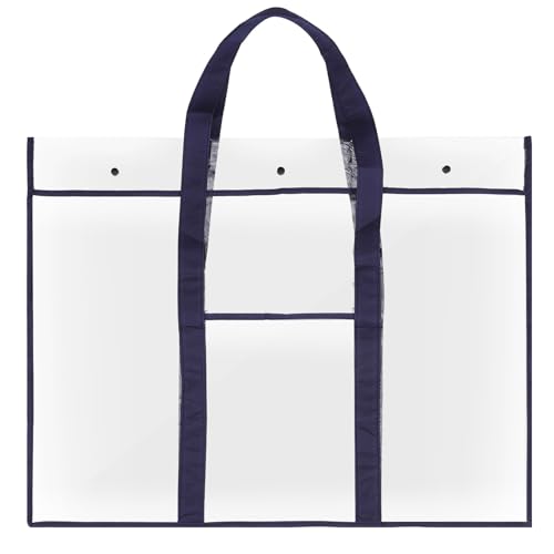 Operitacx Art Portfolio Case, Art Portfolio Bag Poster Storage Bag with Buckle Handle, Waterproof Portfolio Folder for Artwork Posters Scrapbooking