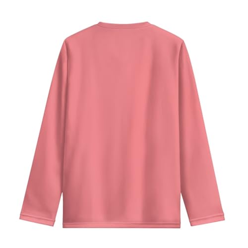 Image of Girls Long Sleeve T Shirt Cute Cartoon Crewneck Shirt for Kids 3-16Y Fall Winter Clothes