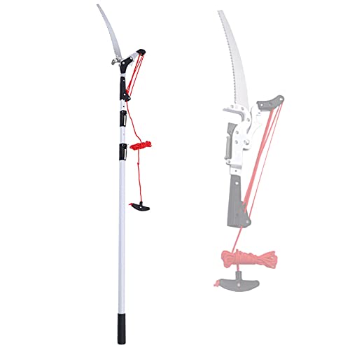 Telescopic Tree Pruner, Height Extendable Pruning Saw Gardening Branch Saw s Cutter Trimmer Tools for Trimming Branches and Leaves,3m/9.8ft