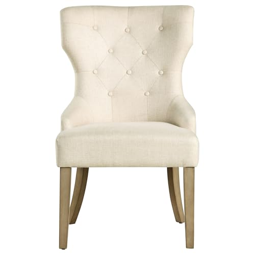 Coaster-Home-Furnishings-Baney-Tufted-Upholstered-Dining-Chair-Beige-and-Rustic-Grey Coaster Home Furnishings Baney Tufted Upholstered Dining Chair Beige and Rustic Grey