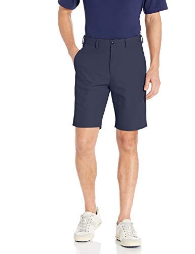 Louis Raphael Men's Flat Front Performance Soil Wicking Golf Short, Peacoat Navy, 36W