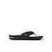 REEF Fanning Mens Bottle Opener Flip Flop, Arch Support, Durable Outsole, Water Friendly, Black/Brown, 7