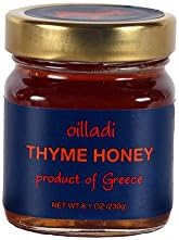 Oilladi Raw Thyme Honey Imported from Greece, 8.1 oz