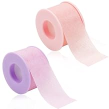 Lash Tape for Eyelash Extensions - Breathable Adhesive Microporous Silicone Gel Tape for Extension Supplies Pink & Purple