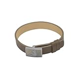 Emporio Armani Bracciale da uomo in acciaio inossidabile con chiusura a cursore