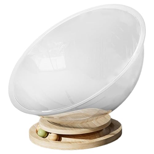 Bonita cama para gatos | Cama transparente independiente para gatos | Juego de casa transparente para gatos, muebles para gatos, suministros para mascotas, centro de actividades estable de fácil