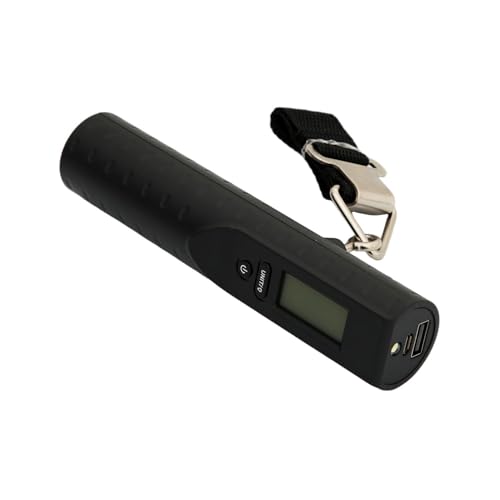 Digital Luggage Scale with LED Torch, 50kg Capacity, 3000mAh Rechargeable Battery, Backlit LCD Display