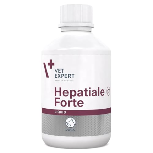 Vet Expert Ergänzungsfuttermittel für Hunde | 250 ml | Unterstützung der Leberfunktion | Mit Mariendistel + Artischocke Hepatiale Forte Liquid