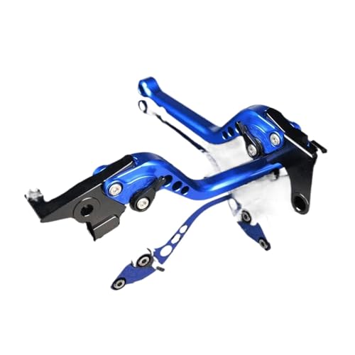 Levier d'embrayage moto CNC bleu 177mm réglable pour Yamaha