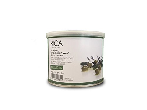 Cera Depilatoria Rica 400 Ml Professionale Con Diverse Varianti (Oliva)