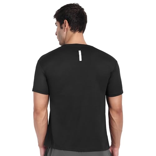 Image of Zyke Men's Active Polyester T-Shirt | Regular Fit Quick Dry Gym Workout Sports Tee | Breathable Moisture Wicking Antibacterial Running Activewear for Men