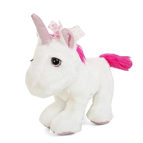Image of Fuzzbuzz Unicorn Soft Toy 10 Inch 25 cm - White Plush Animal for Kids Super Soft Stuffed Toy for Toddlers Girls Boys | Ideal for Gifting Nursery Cuddle Time or Decorative Use