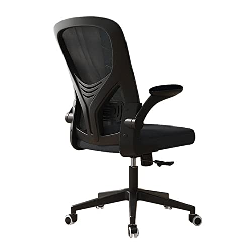 DCVFRQ Sillas de oficina, sillas giratorias ergonómicas, mesas y sillas con reposabrazos plegables y ruedas giratorias, sillas de computadora hechas de tela de malla transpirable (64 x 64 x 106 cm