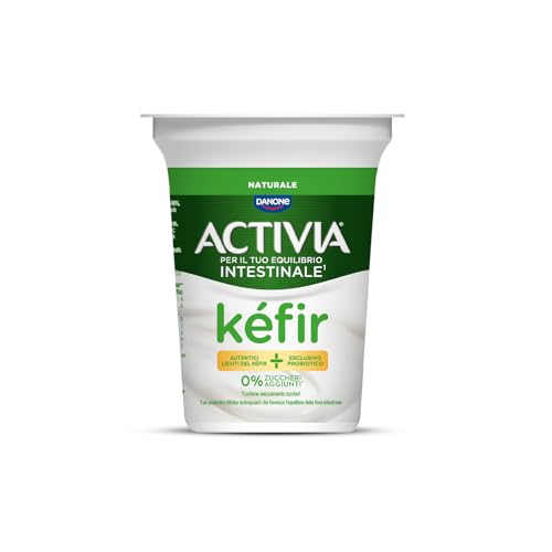 Activia Kéfir al cucchiaio, Cremoso Gusto Naturale, con Probiotico Bifidus Actiregularis e Ricco di Fermenti Vivi, Senza Zuccheri Aggiunti - 345 g