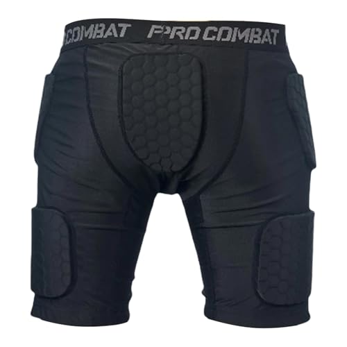 Shorts de compresión Nsaroche deportivos con protección para pierna de EVA