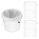 QWORK® 3 Stück Filterbeutel Siebbeutel Set, 120 Mikron 45x60cm Nylon Pressbeutel mit Kordelzug für Bier, Nuss