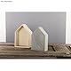 Rayher Hobby Rayher Holzrahmen Haus, FSC zertifiziert, 24 x 16 x 8 cm, mit Aufhänger, Objektrahmen, Holzhaus, Beige, 62594000, Mittel