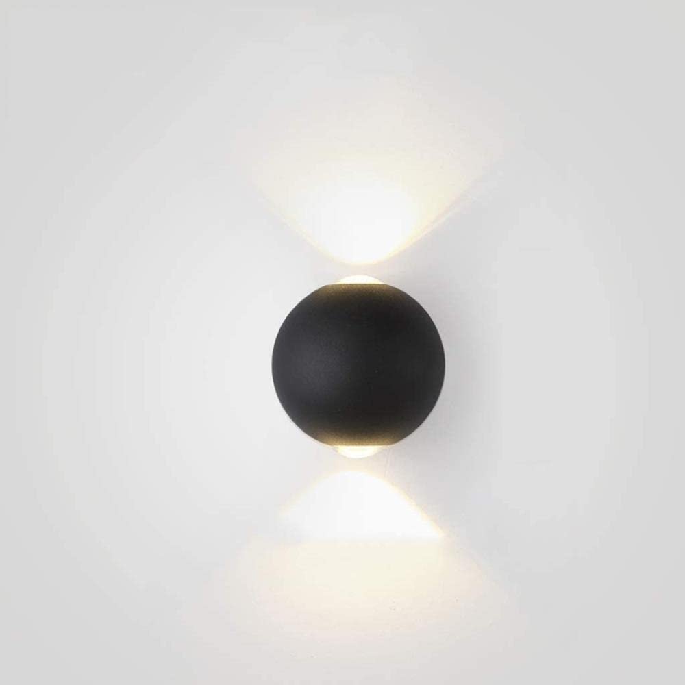HynJGih Decorative Wall Light Wall Transparent Light Lighting Spotlight Bedside Lamp Aisle Wall Lamp Decoration for Restaurant Home Bar Bedroom(Schwarz,Two Light Sources)
