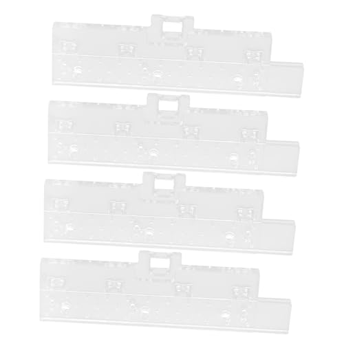 Levemolo 4pairs Clear Vertical Blind Repair Tabs for Easy Installation Replacement Slats for Vertical Blinds Vane Savers for Use