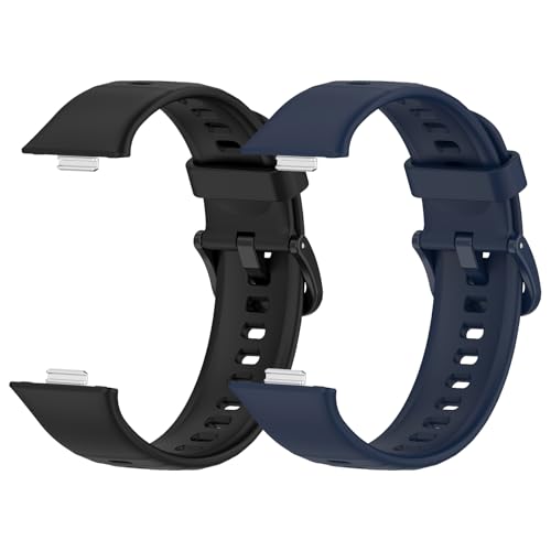 MIJOBS 2PCS Replacement Straps Compatible with Huawei Watch Fit 3 - Silicone Sport Watchbands for Men & Women - Image 3