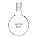 stonylab Matraccio Laboratorio, Matraccio Fondo Rotondo da Parete Pesante a Collo Singolo in Vetro Borosilicato RBF con Giunto Esterno Standard 24/40, Round Bottom Flask per Laboratorio - 500ml