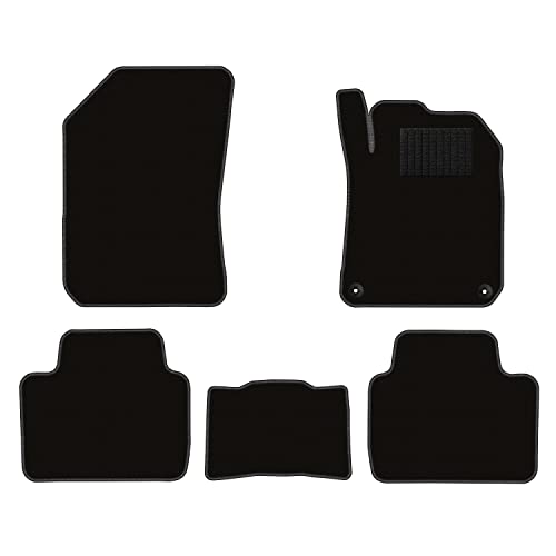 Aviles プジョー 308 T9系 フロアマット【16色から選択】(1：右ハンドルワゴン車用,01：無地 × ブラック)のサムネイル