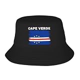 Kiasoesye Cape Verde Flag Bucket Hat for Men Women Packable Fisherman Cap Sun Hats for Summer Outdoor Hiking Beach Travel